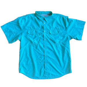 Clearwater Outfitters Men's Vented Button Up Short Sleeve Shirt Size XXL #243396